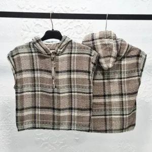 خرید اینترنتی قیمت وست کلاهدار بچگانه و زنانه کنفی ترک تابستانه خنک سایز 3 تا 14 سال