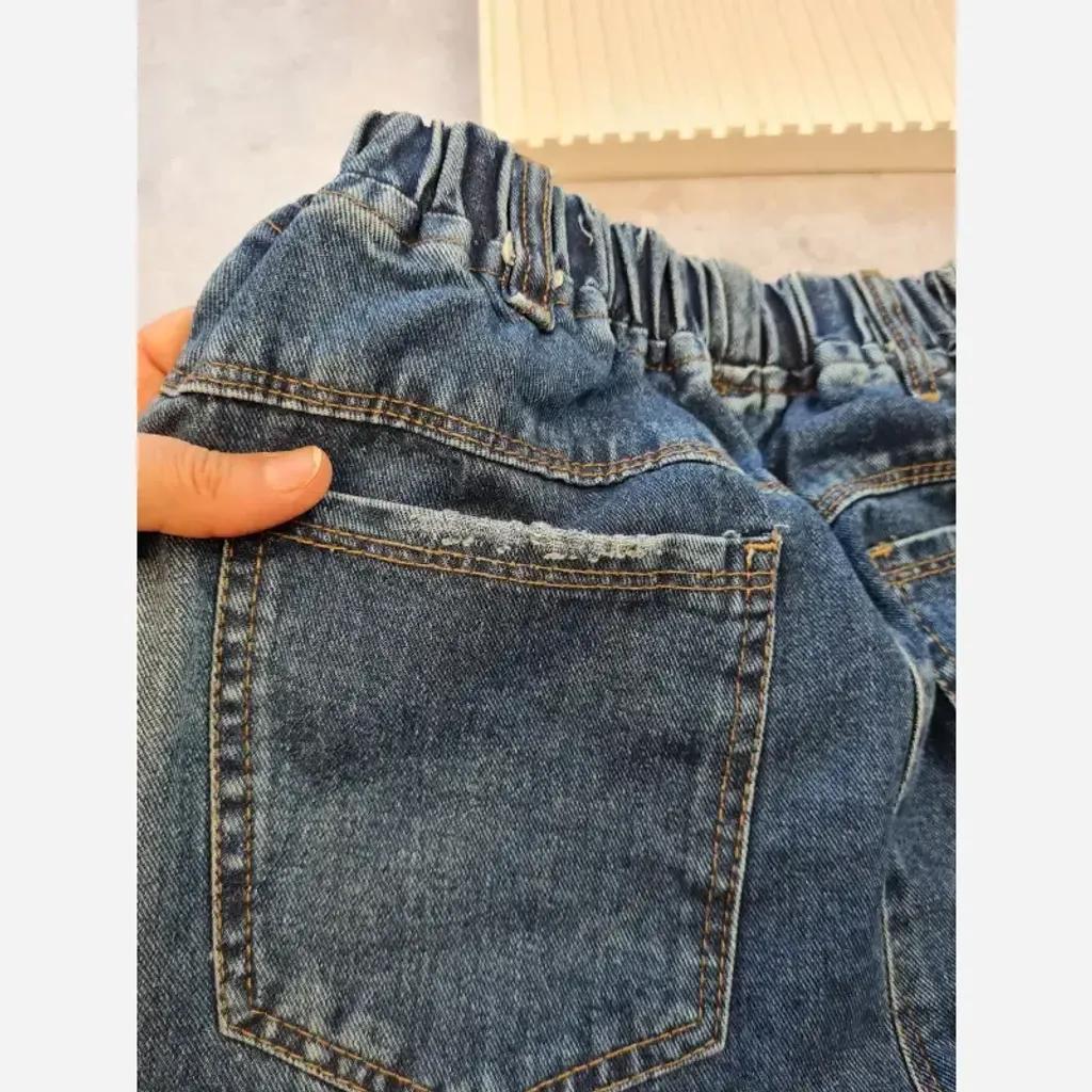خرید اینترنتی قیمت ست پاییزه بچگانه بلوز دورس و شلوار جین بگ سایز 50 تا 65