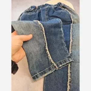 خرید اینترنتی قیمت ست پاییزه بچگانه بلوز دورس و شلوار جین بگ سایز 50 تا 65