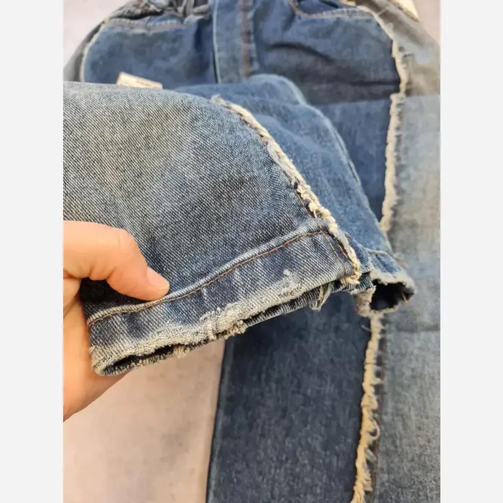 خرید اینترنتی قیمت ست پاییزه بچگانه بلوز دورس و شلوار جین بگ سایز 50 تا 65