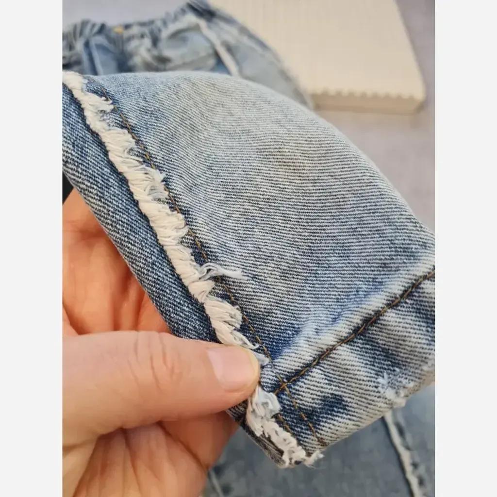 خرید اینترنتی قیمت ست پاییزه بچگانه بلوز دورس و شلوار جین بگ سایز 50 تا 65