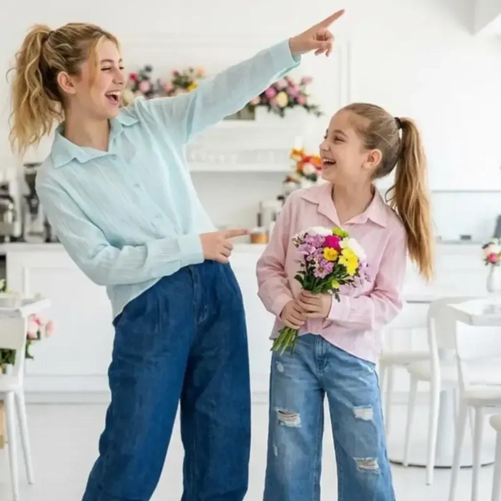 خرید اینترنتی قیمت شومیز تابستانه گره ای دخترانه پری سایز 7 تا 16 سال