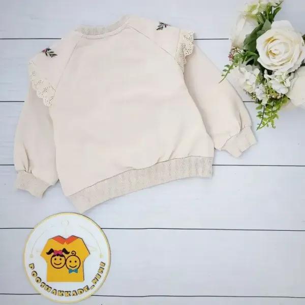 بلوز دورس مجلسی دخترانه طرح خامه دوزی و گلدوزی شده مناسب 4 تا 12 سال