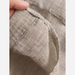 خرید اینترنتی قیمت پیراهن تک دکمه دار نخی پسرانه مناسب استفاده روزمره سایزبندی 45 تا 65