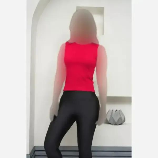 تاپ زنانه کبریتی پنبه بیسیک مشکی تک رنگ قد 53 سانت فول کش