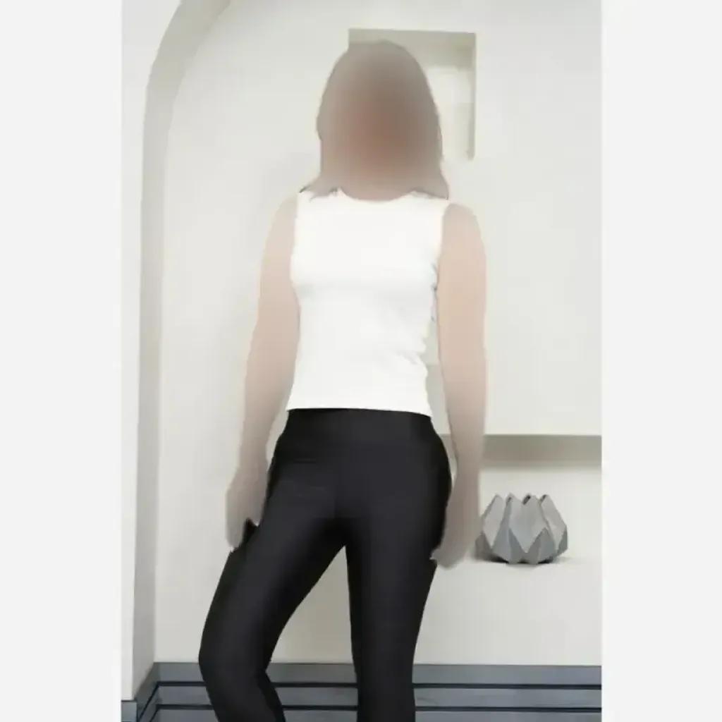 خرید اینترنتی قیمت تاپ زنانه کبریتی پنبه بیسیک مشکی تک رنگ قد 53 سانت فول کش