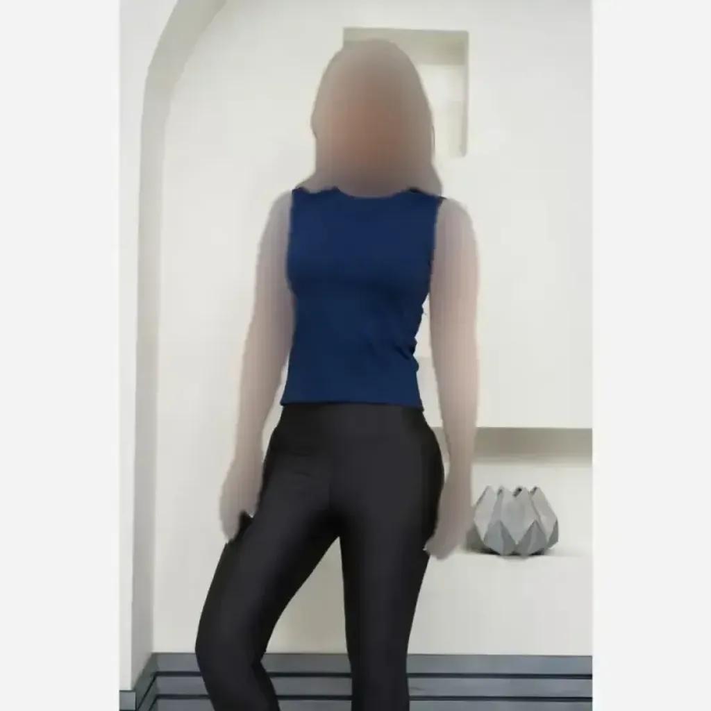 خرید اینترنتی قیمت تاپ زنانه کبریتی پنبه بیسیک مشکی تک رنگ قد 53 سانت فول کش