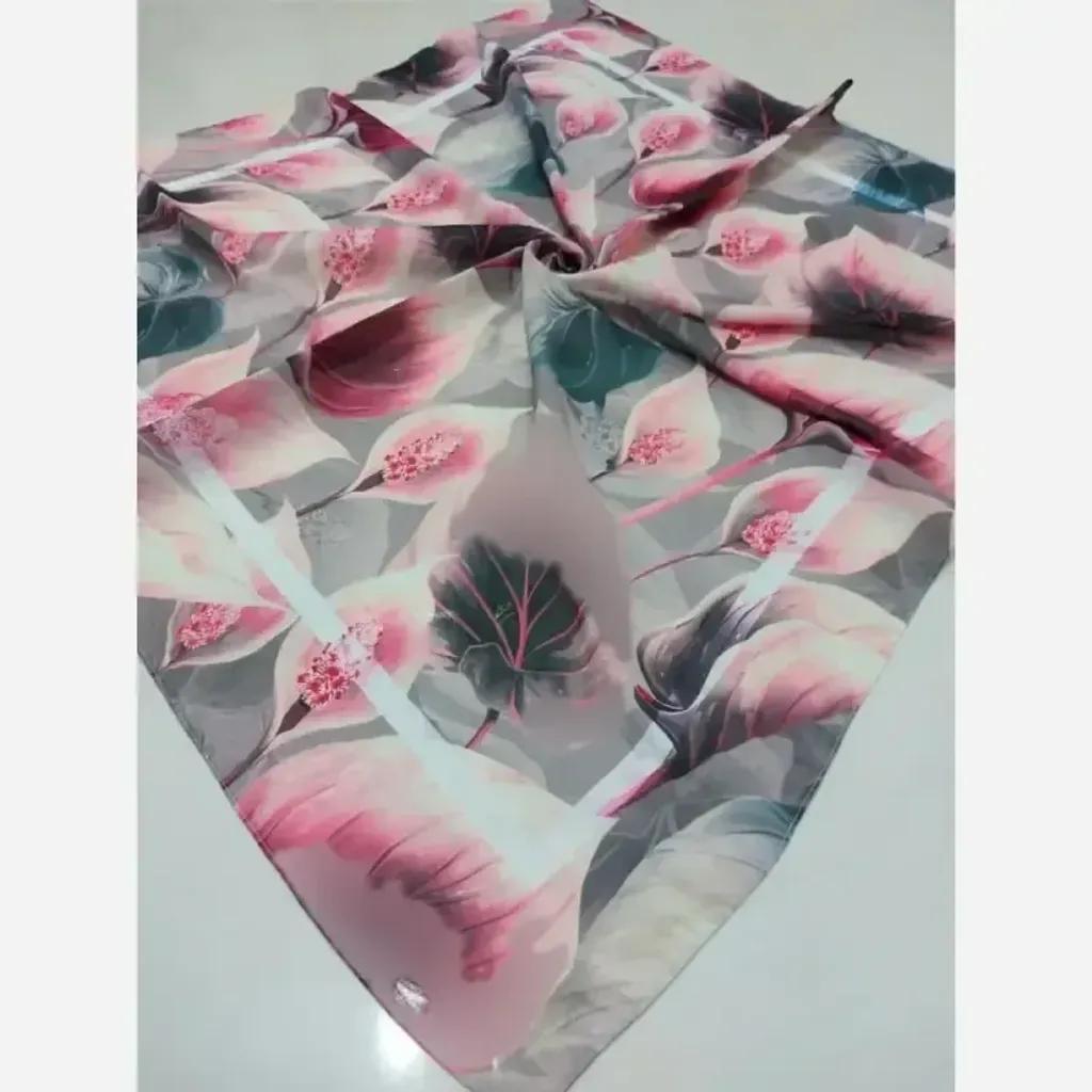 خرید اینترنتی قیمت روسری نخی قواره یک متری دوردوخت عمده میکس 200 عددی