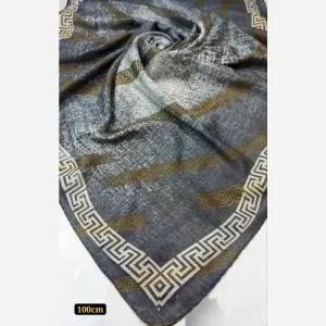 خرید اینترنتی قیمت روسری نخی قواره یک متری دوردوخت عمده میکس 200 عددی