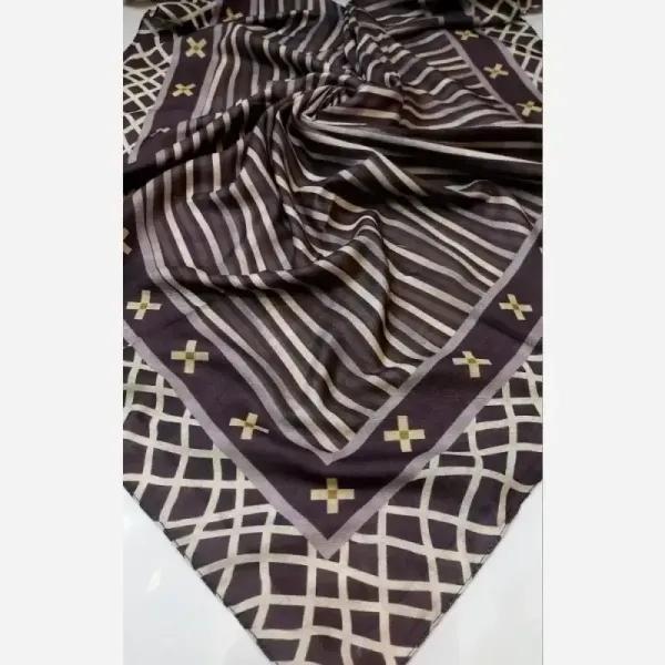 روسری نخی قواره یک متری دوردوخت عمده میکس 200 عددی
