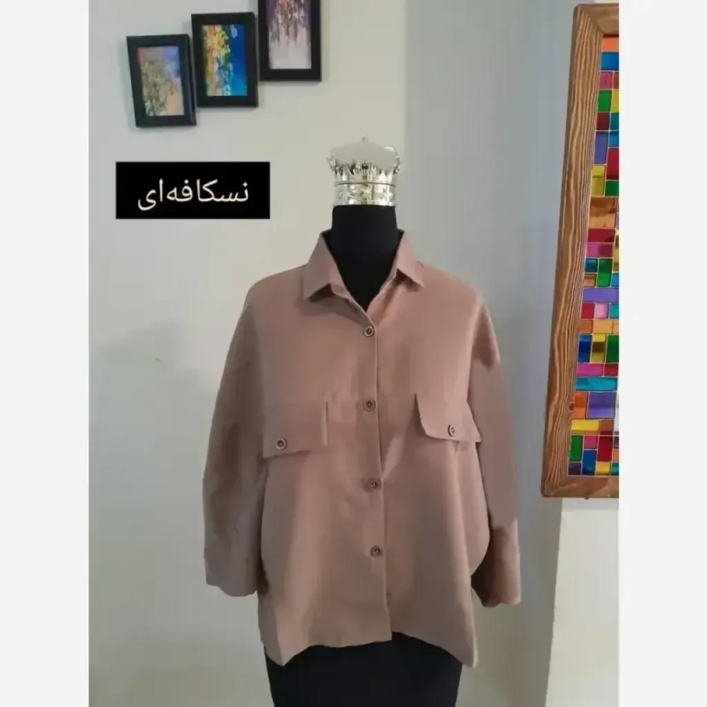 خرید اینترنتی قیمت مانتو پانچ کوتاه اسپرت دانشجویی قواره دار جنس لینن