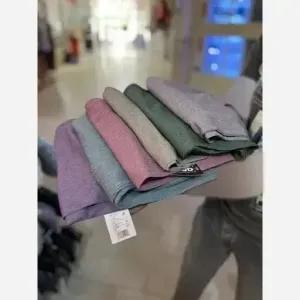 خرید اینترنتی قیمت شلوار بگ زنانه کریشه فری سایز قد 100 کمر کشی رنگبندی