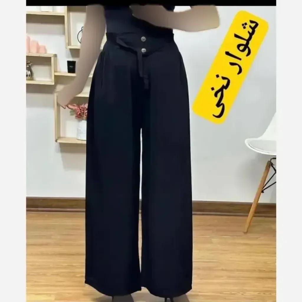 خرید اینترنتی قیمت شلوار بگ زنانه نخی صوفیا قد 100 سانت