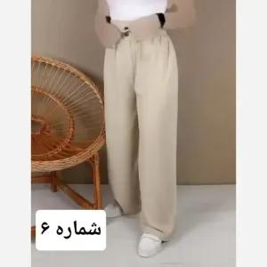 شلوار بگ نخی برماندو قد 107 سانت