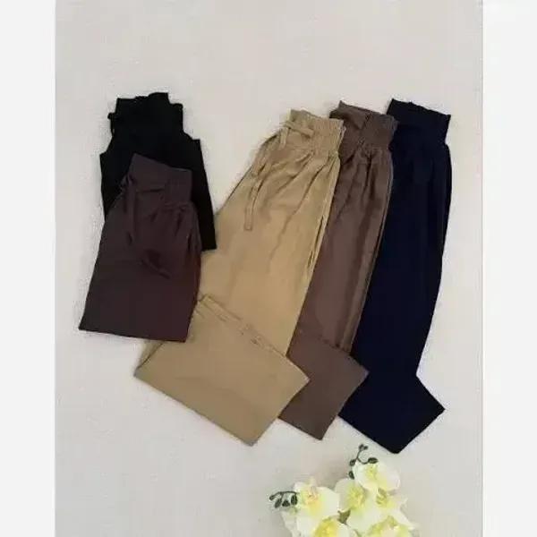 شلوار بگ نخی صوفیا قد 100 سانت