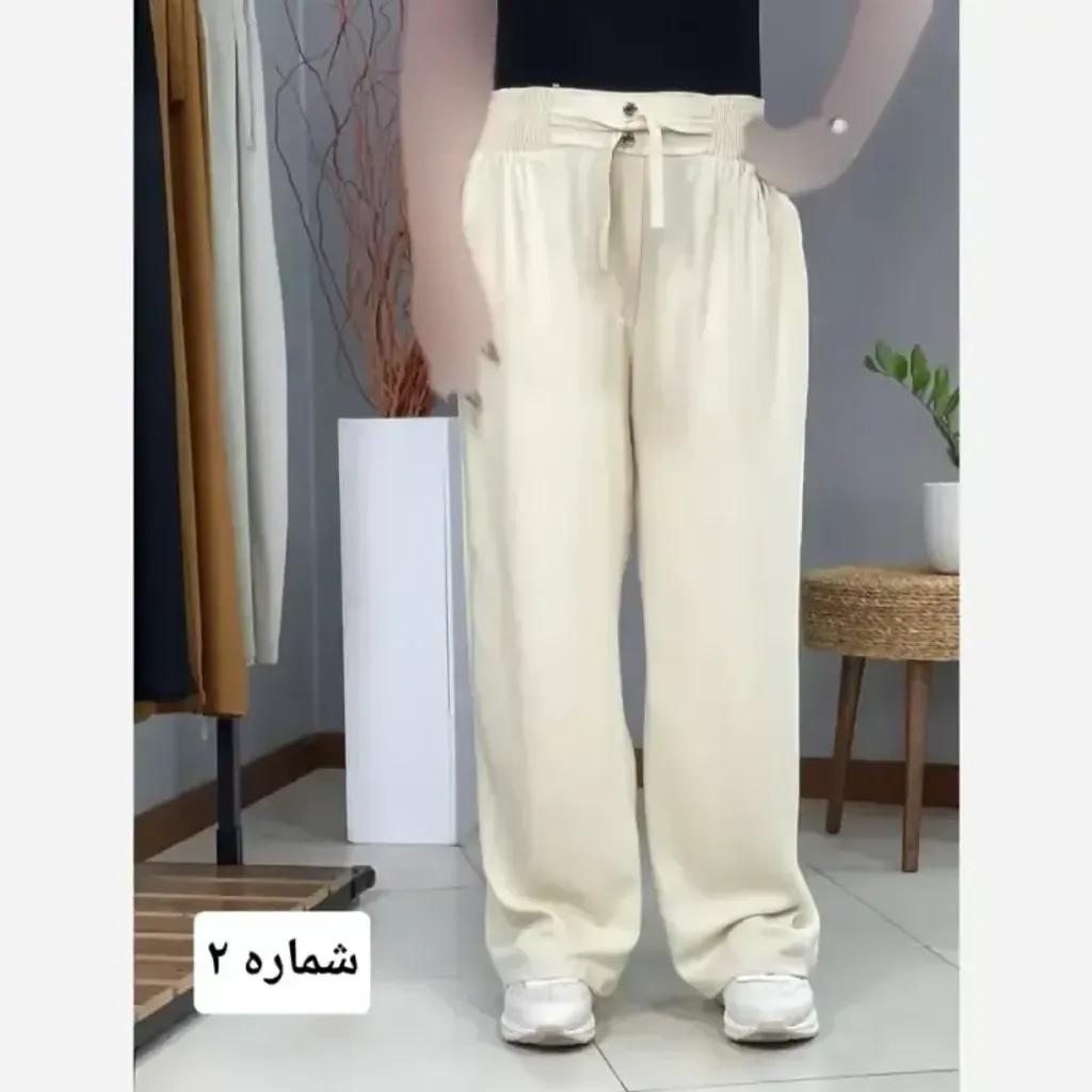 خرید اینترنتی قیمت شلوار بگ نخی صوفیا قد 100 سانت