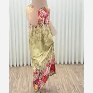 خرید اینترنتی قیمت سارافون نخی یاسمن مناسب بارداری و شیردهی فری سایز