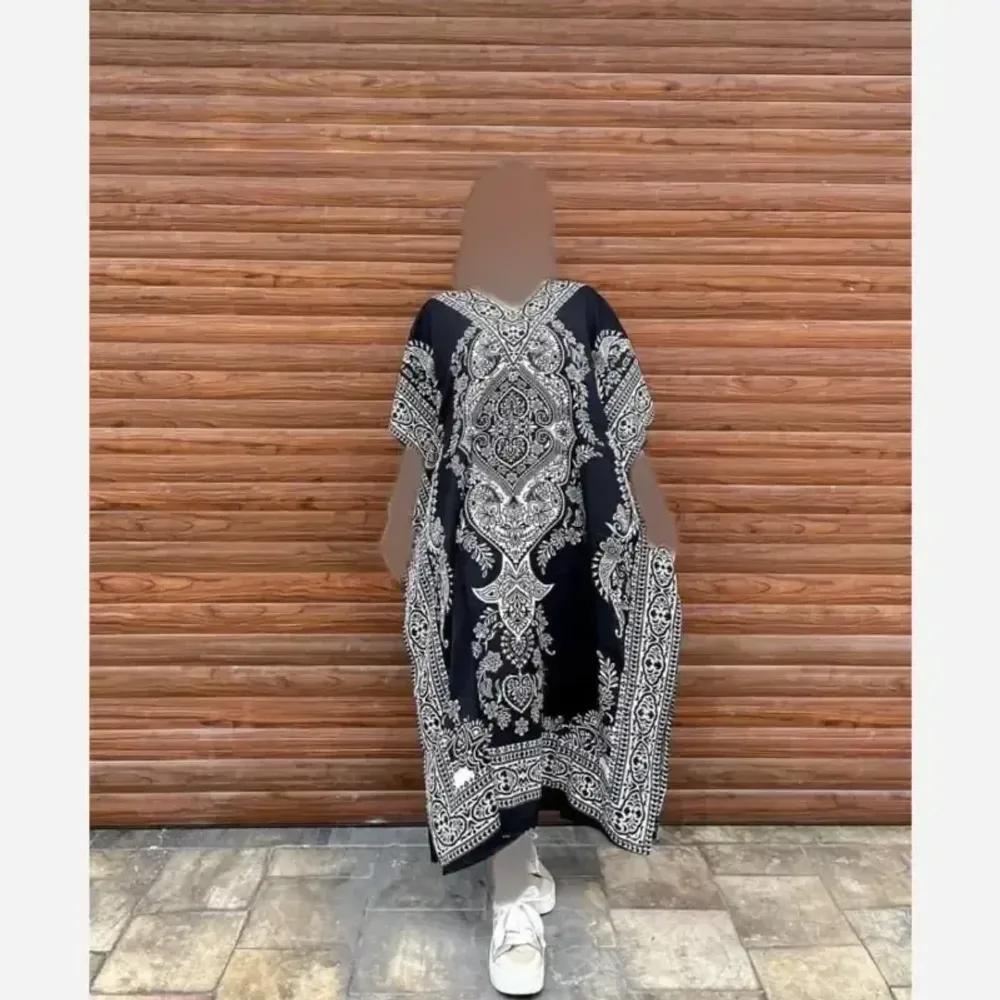 خرید اینترنتی قیمت پانچ هندی زنانه جنس سیلک هندی فری سایز تا 52 قد 135