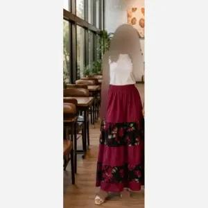 خرید اینترنتی قیمت دامن نخی زنانه فری سایز جنس ململ قد 100