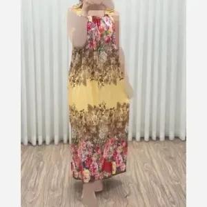 خرید اینترنتی قیمت سارافون نخی یاسمن مناسب بارداری و شیردهی فری سایز
