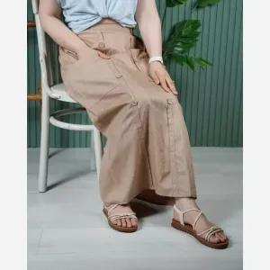 خرید اینترنتی قیمت دامن ژاکارد زنانه جلو دکمه دار فری سایز