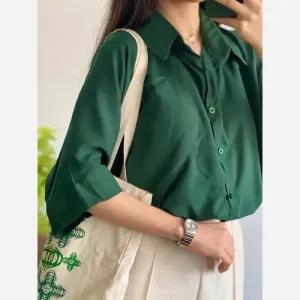 خرید اینترنتی قیمت شومیز نخی گره ای خنک و تابستانه