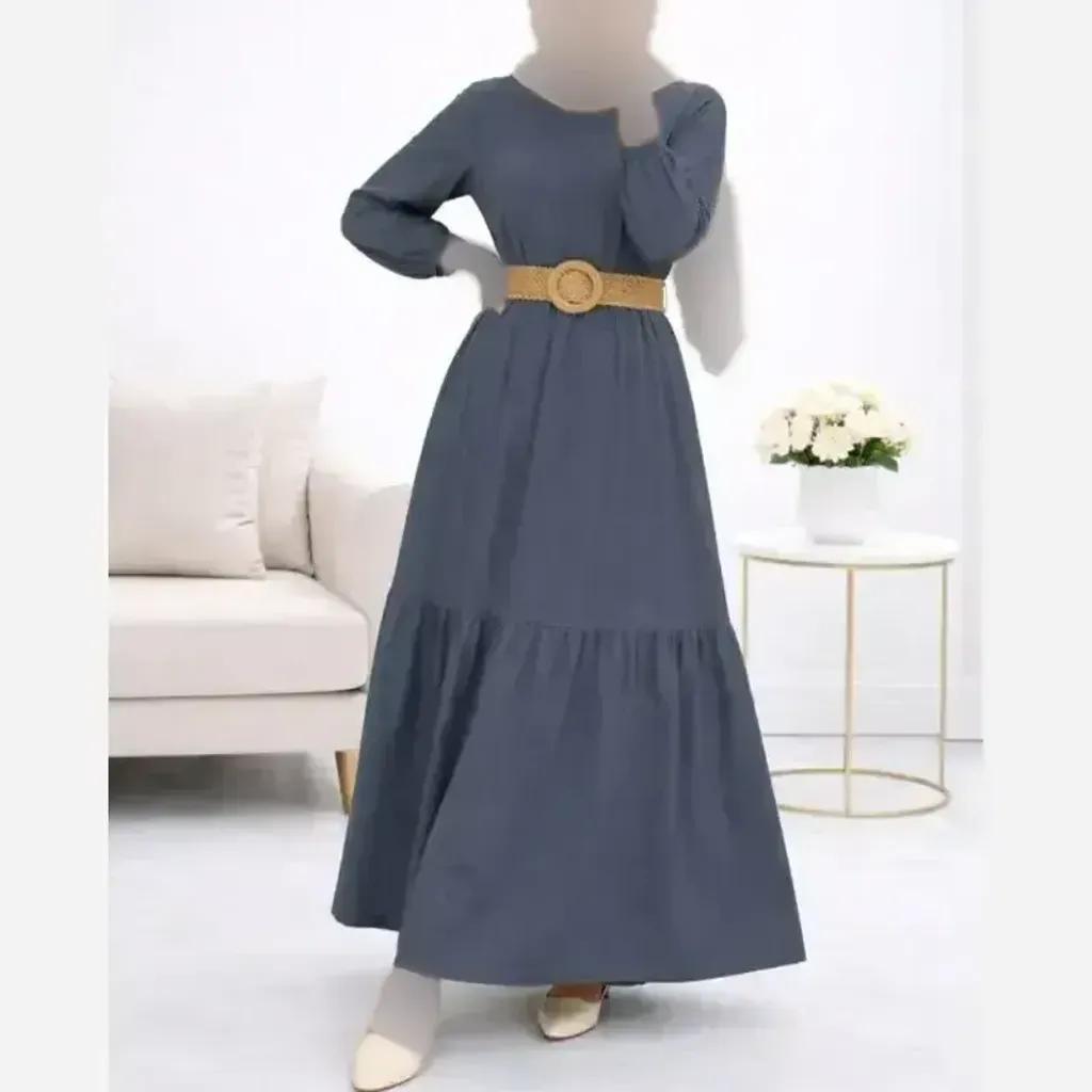 خرید اینترنتی قیمت پیراهن ململ طرح آیدا یقه گره ای سایز 38 تا 48
