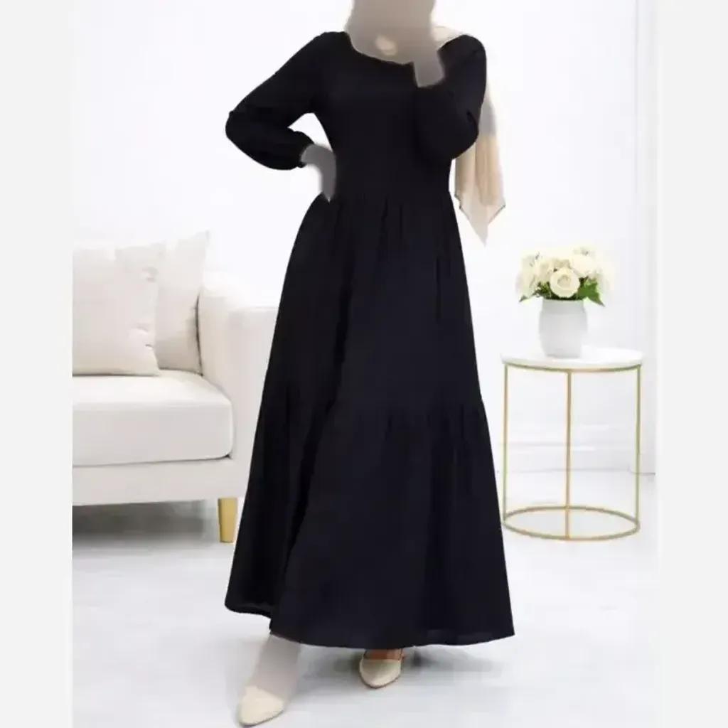 خرید اینترنتی قیمت پیراهن ململ طرح آیدا یقه گره ای سایز 38 تا 48