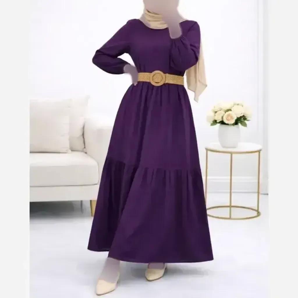 خرید اینترنتی قیمت پیراهن ململ طرح آیدا یقه گره ای سایز 38 تا 48