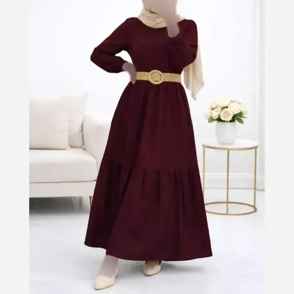 خرید اینترنتی قیمت پیراهن ململ طرح آیدا یقه گره ای سایز 38 تا 48
