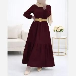 خرید اینترنتی قیمت پیراهن ململ طرح آیدا یقه گره ای سایز 38 تا 48