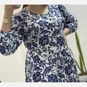 خرید اینترنتی قیمت پیراهن فلور بوگاتی فری سایز قد 137