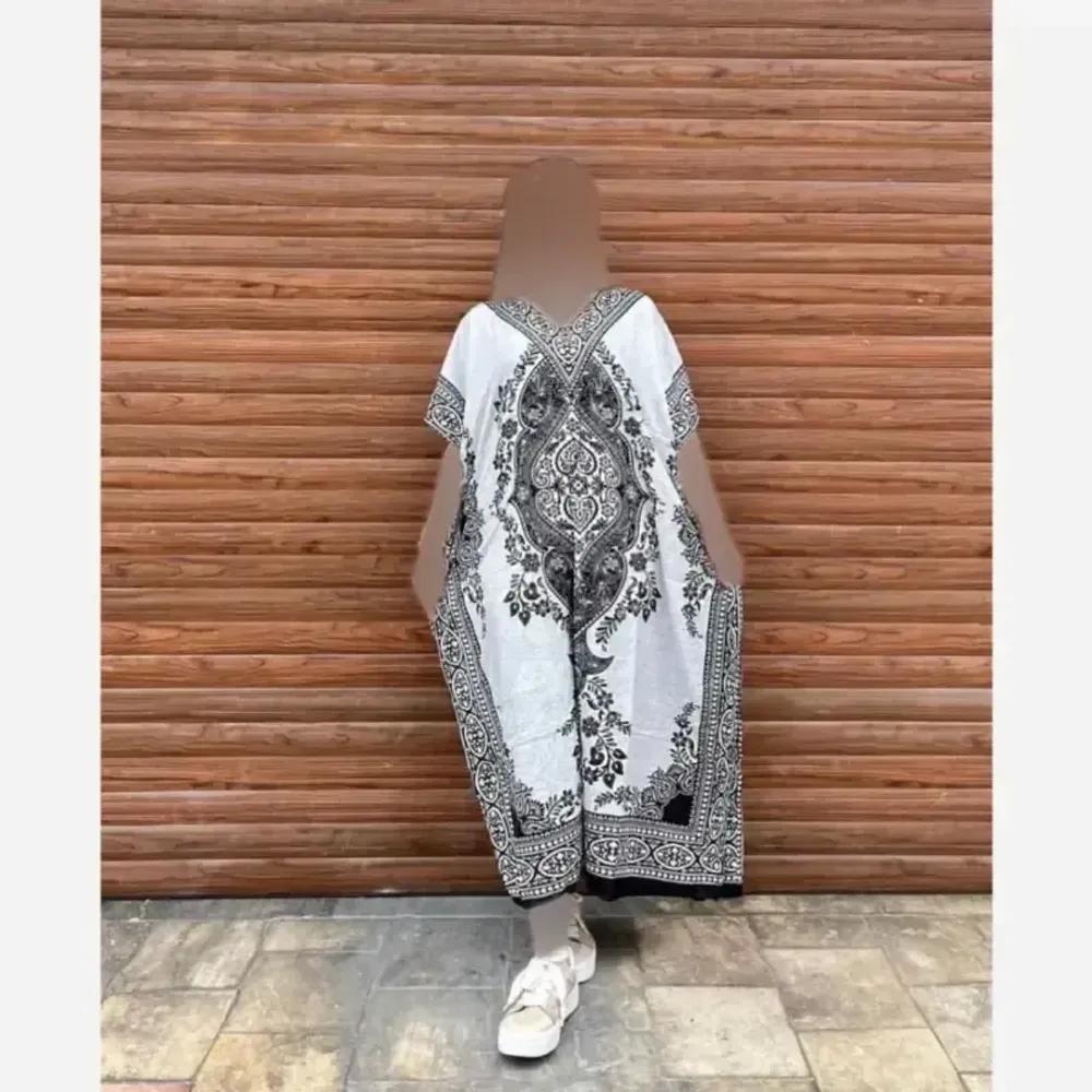 خرید اینترنتی قیمت پانچ هندی زنانه جنس سیلک هندی فری سایز قد 135