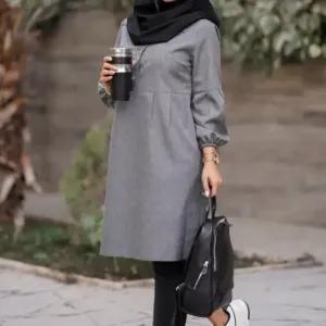 خرید اینترنتی قیمت مانتو زنانه مدل شادی جنس پرشیا سایز 1 و 2 رنگ مشکی طوسی نسکافه ای سرمه ای
