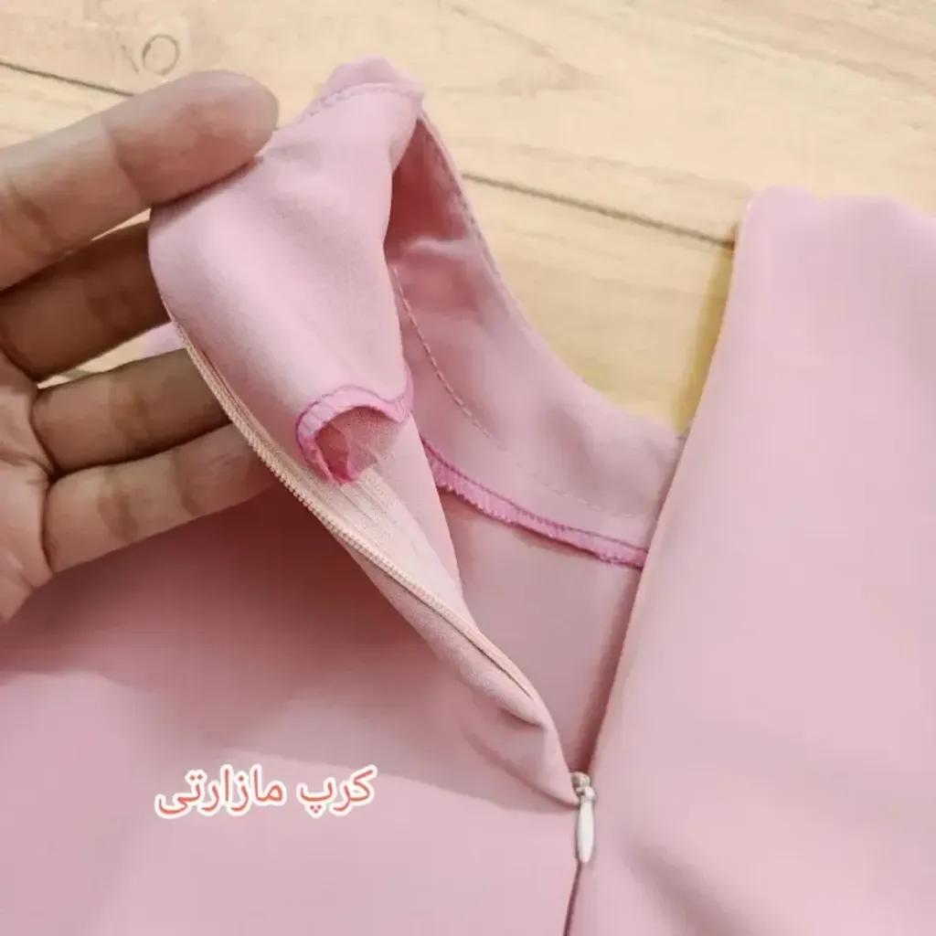 خرید اینترنتی قیمت کت و سارافون دخترانه مدل گل بهاری کرپ مازراتی و لنین سایز 1 تا 3