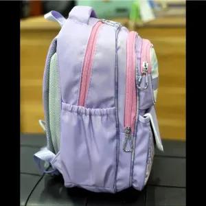 خرید اینترنتی قیمت کوله پشتی مدرسه دخترانه ضد آب پارچه ریپس وارداتی مناسب کلاس اول تا چهارم
