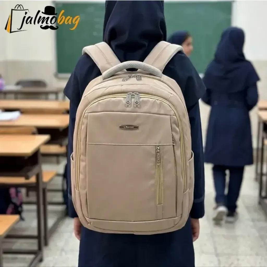 خرید اینترنتی قیمت کوله پشتی اسپرت جادار پارچه کجراه ضد آب مناسب پنجم ابتدایی تا دوازدهم