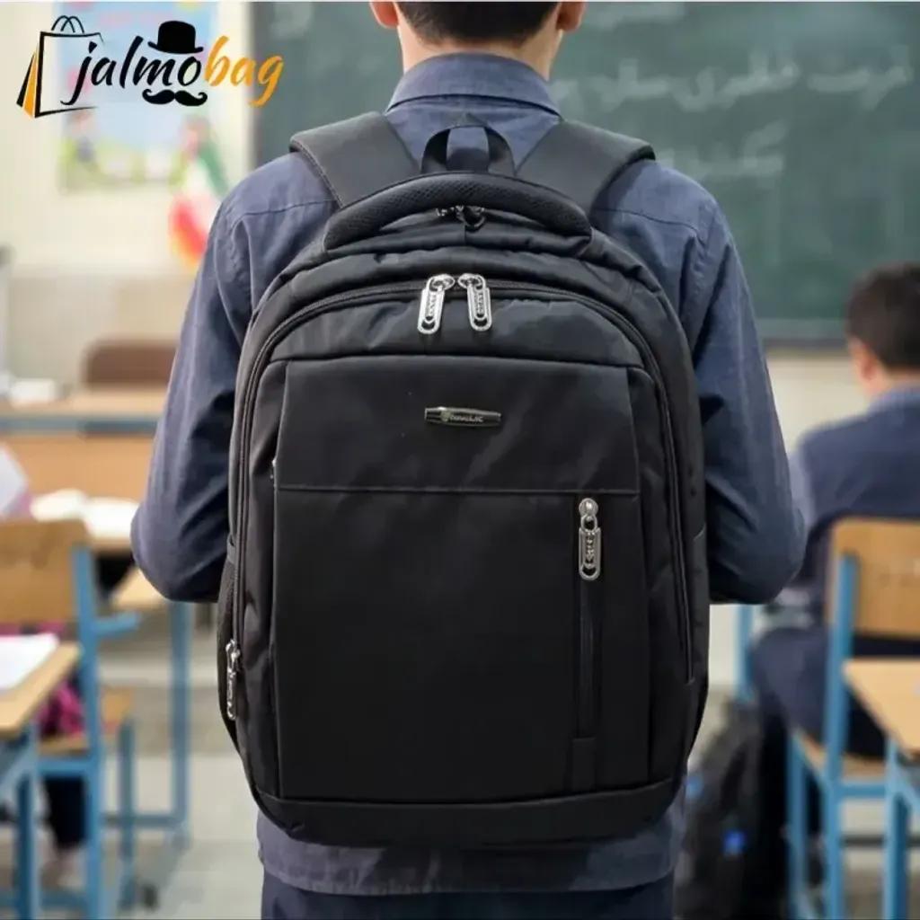 خرید اینترنتی قیمت کوله پشتی اسپرت جادار پارچه کجراه ضد آب مناسب پنجم ابتدایی تا دوازدهم