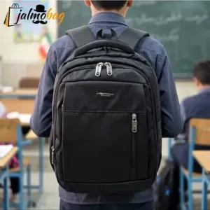 خرید اینترنتی قیمت کوله پشتی اسپرت جادار پارچه کجراه ضد آب مناسب پنجم ابتدایی تا دوازدهم