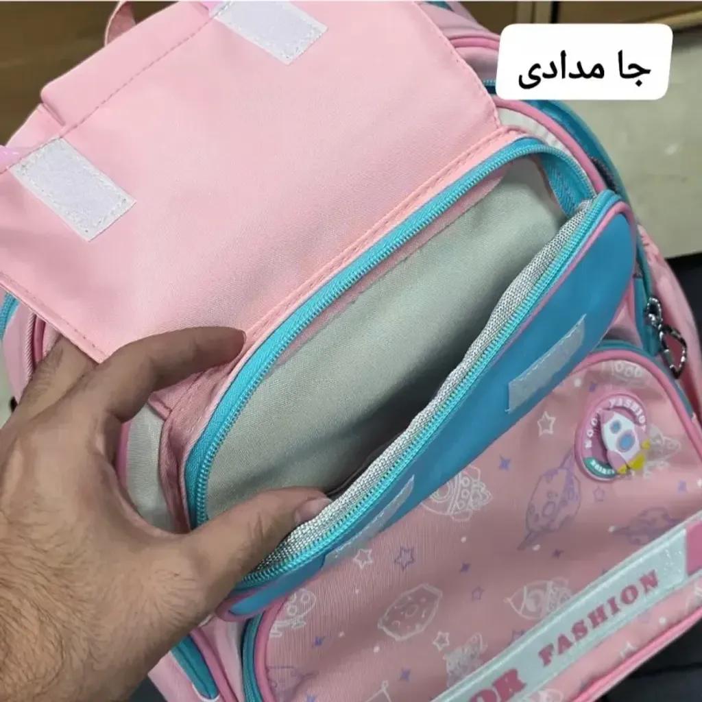 خرید اینترنتی قیمت کوله پشتی ابتدایی دخترانه ضد آب ریپس وارداتی مناسب کلاس اول تا چهارم طبی و ضد تعریق