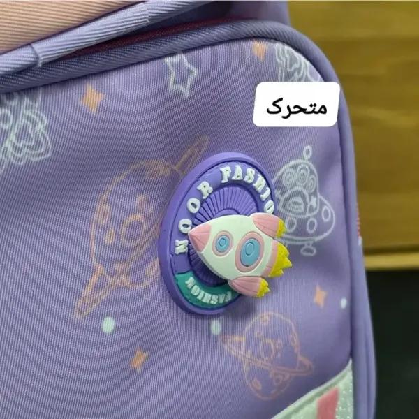 کوله پشتی ابتدایی دخترانه ضد آب ریپس وارداتی مناسب کلاس اول تا چهارم طبی و ضد تعریق