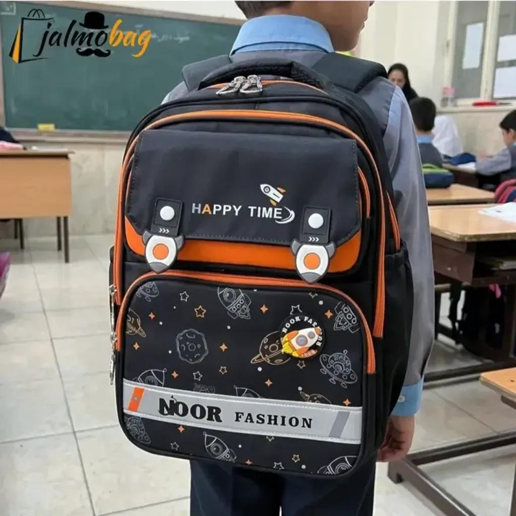 خرید اینترنتی قیمت کوله پشتی پسرانه موشکی ضد آب مناسب کلاس اول تا چهارم