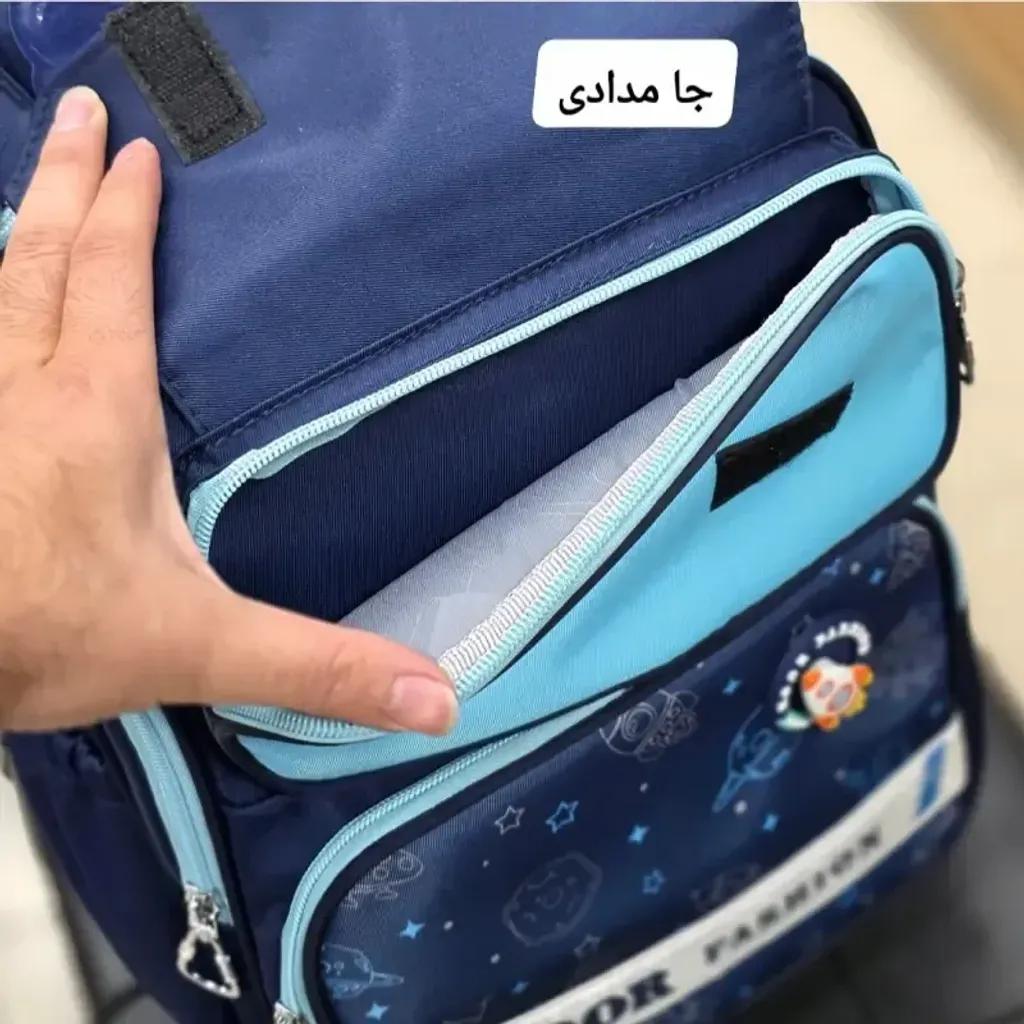 خرید اینترنتی قیمت کوله پشتی پسرانه موشکی ضد آب مناسب کلاس اول تا چهارم