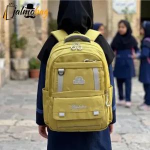 خرید اینترنتی قیمت کوله پشتی اسپرت سبک پارچه کجراه خارجی ضد تعریق مناسب سوم ابتدایی به بالا