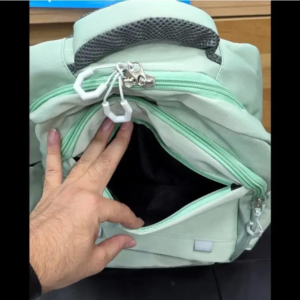 خرید اینترنتی قیمت کوله پشتی اسپرت سبک پارچه کجراه خارجی ضد تعریق مناسب سوم ابتدایی به بالا