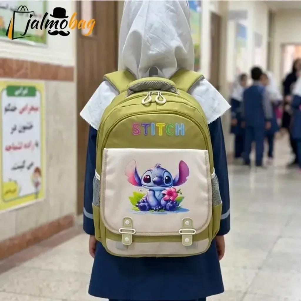 خرید اینترنتی قیمت کوله پشتی مدرسه طرح استیج مناسب پیش دبستانی و دبستان جنس پارچه کجراه خارجی