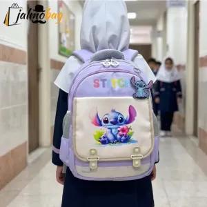 خرید اینترنتی قیمت کوله پشتی مدرسه طرح استیج مناسب پیش دبستانی و دبستان جنس پارچه کجراه خارجی
