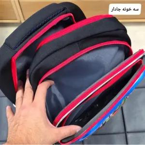 خرید اینترنتی قیمت کوله پشتی مدرسه پسرانه مقطع ابتدایی سه خانه ضدتعریق طرح عکسدار