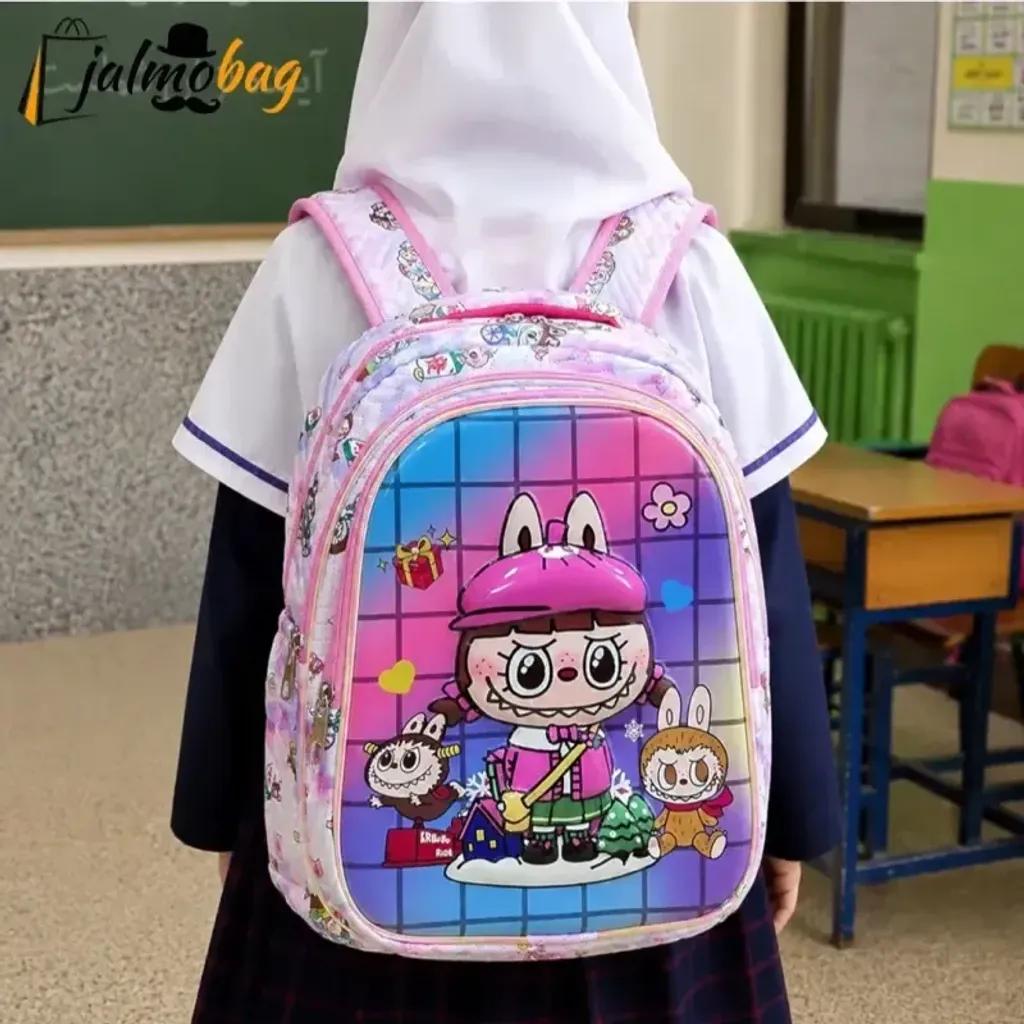 خرید اینترنتی قیمت کوله پشتی دخترانه مقطع ابتدایی عکسدار نشکن ضدتعریق جادار 40x27x16 سانتیمتر