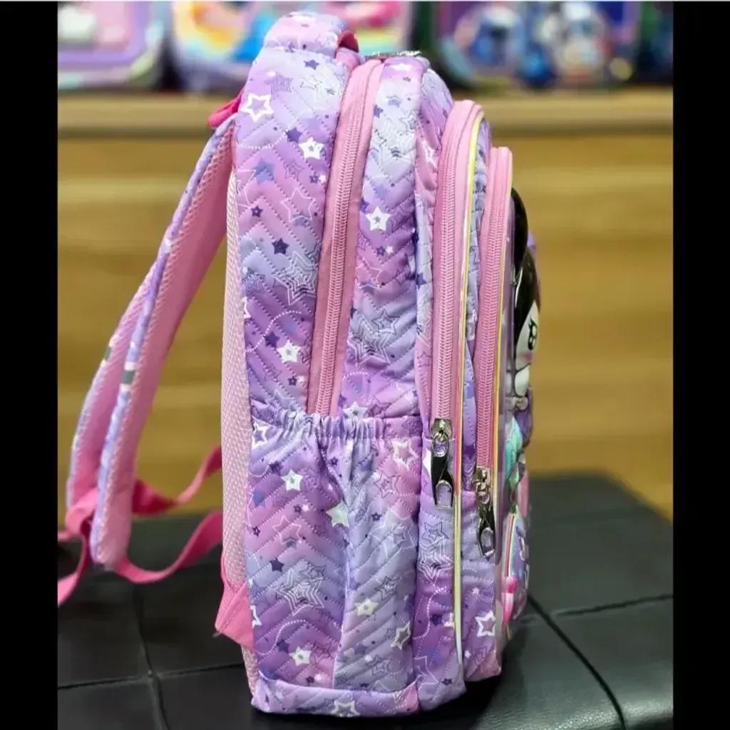 خرید اینترنتی قیمت کوله پشتی دخترانه مقطع ابتدایی عکسدار نشکن ضدتعریق جادار 40x27x16 سانتیمتر